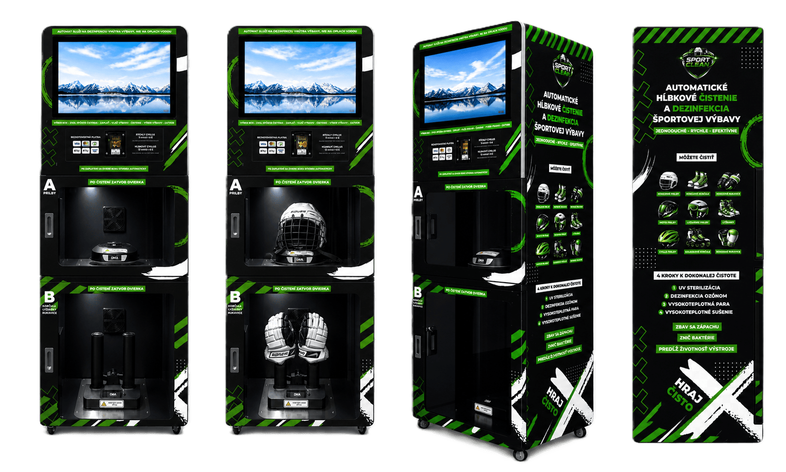 Sport Clean – samoobslužné automaty